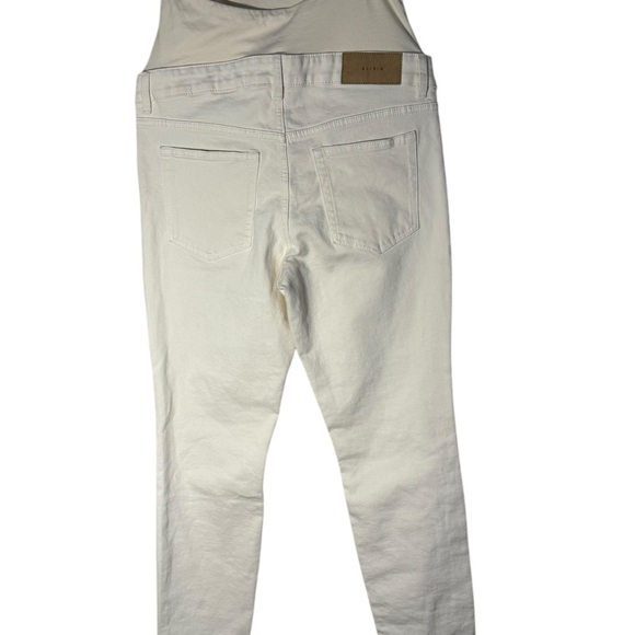 H&M Mama Maternity Straight Ankle Jeans Beige Size Small NWT - Picture 6 of 11